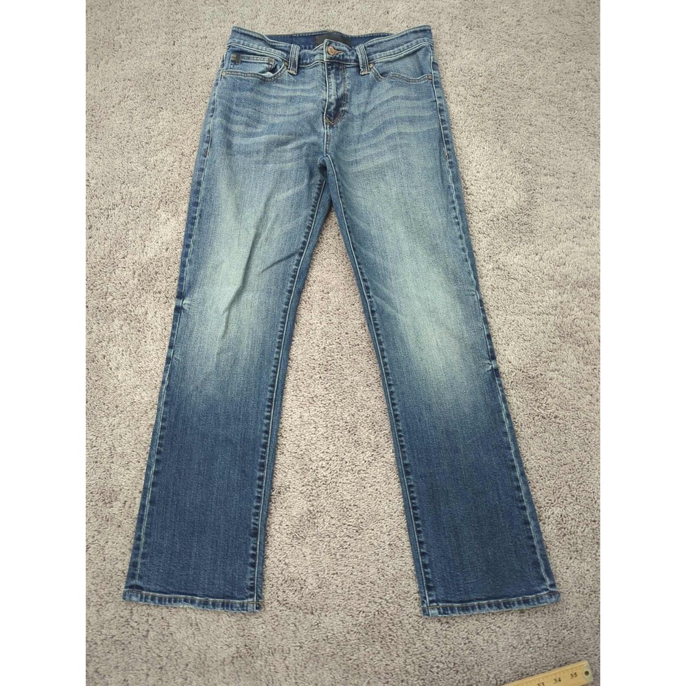 Kancan Jeans Mens 32‎ Blue Straight Leg Mid Rise Faded Casual